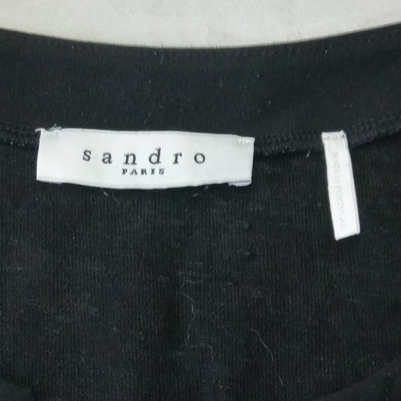 SANDRO // Lace Front Shirt - Picture 6 of 9